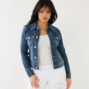 New True Religion Jesse Slim Denim Jacket Small